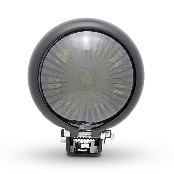 Max-Inc Matte Black Mini Bates LED Stop / Tail Light - Smoked Lens