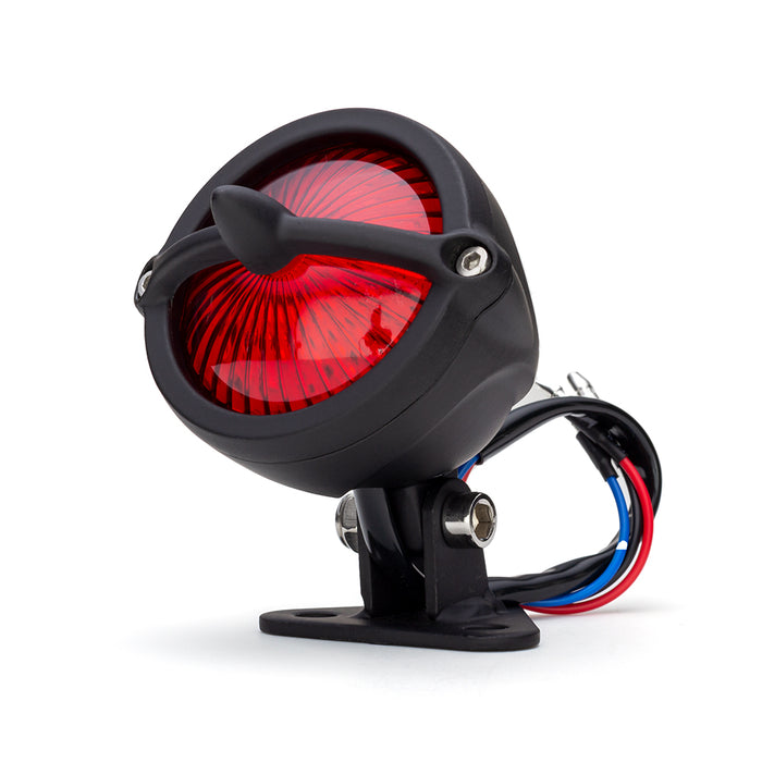 Max-Inc Matte Black Alloy Bobber LED Stop / Tail Light