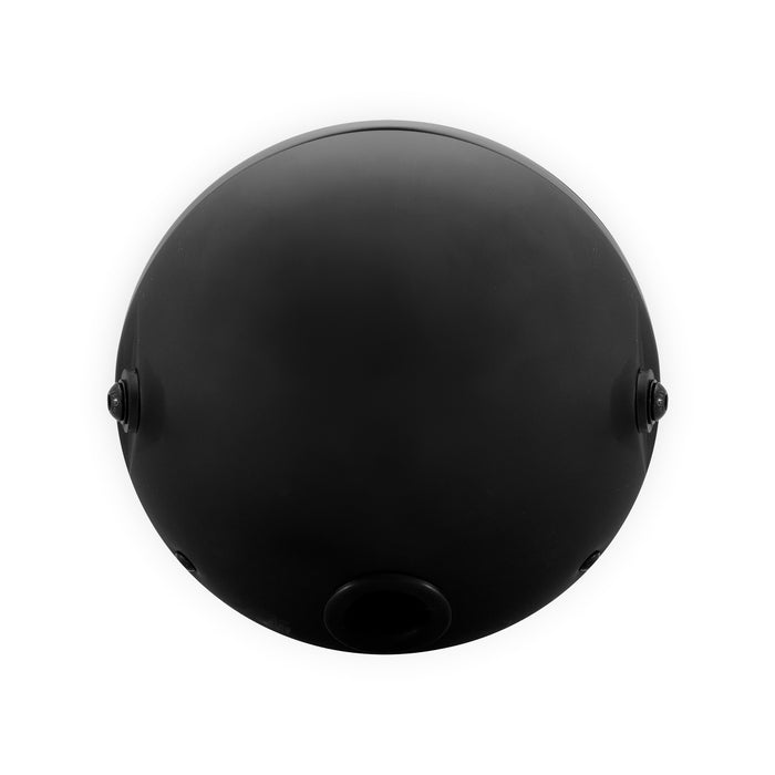 Max-Inc 7.7 Inch Matt Black Short Metal LED Integrated Headlight w/ Half Moon Turn Signals