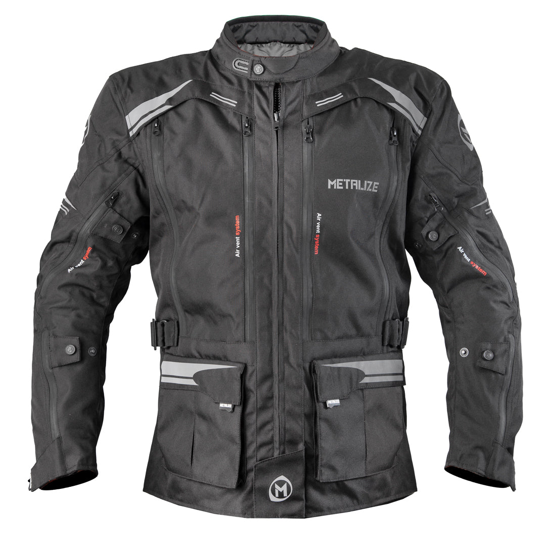 Metalize 440 V2 Padded Adventure Jacket - Black — Maxinc