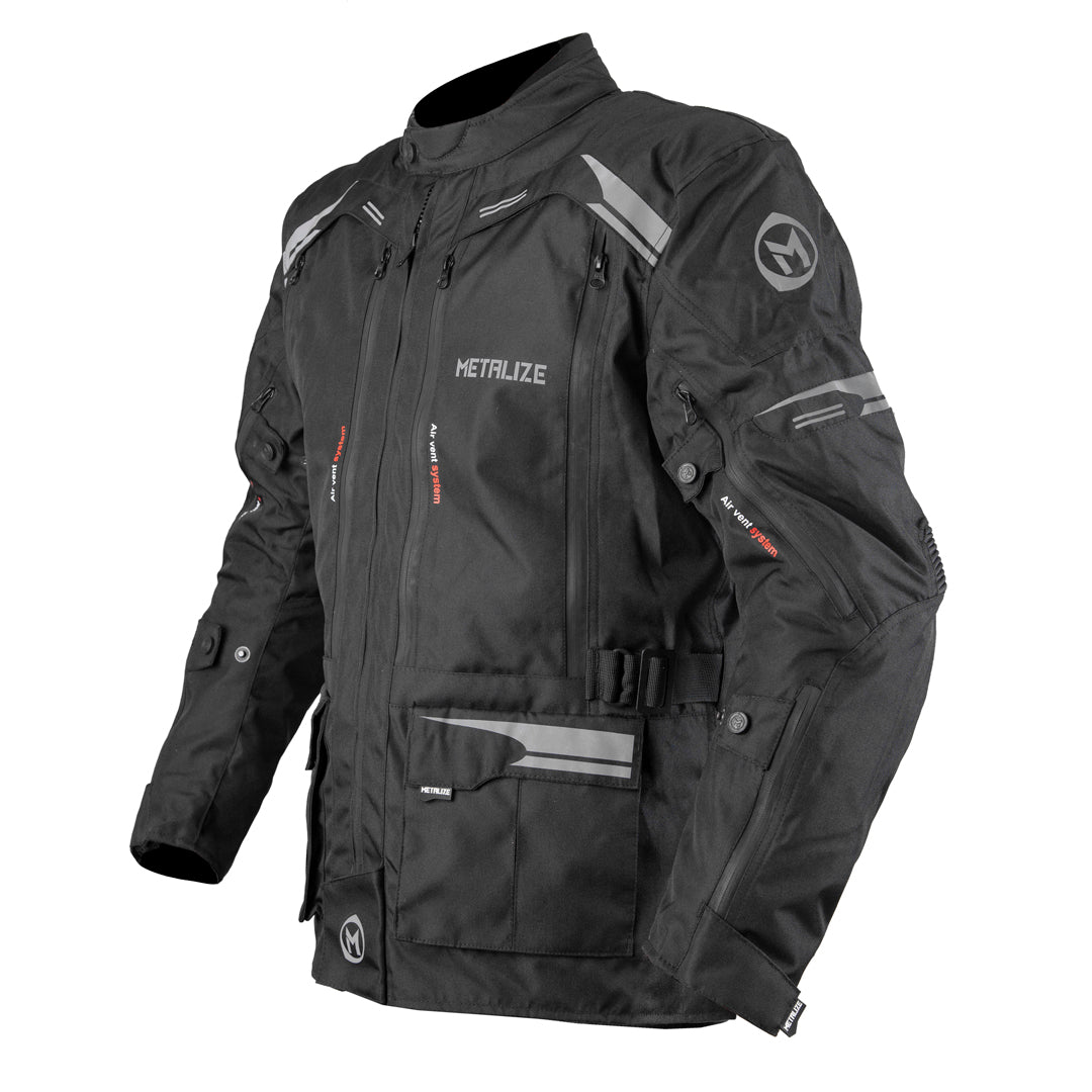 Metalize 440 V2 Padded Adventure Jacket - Black — Maxinc