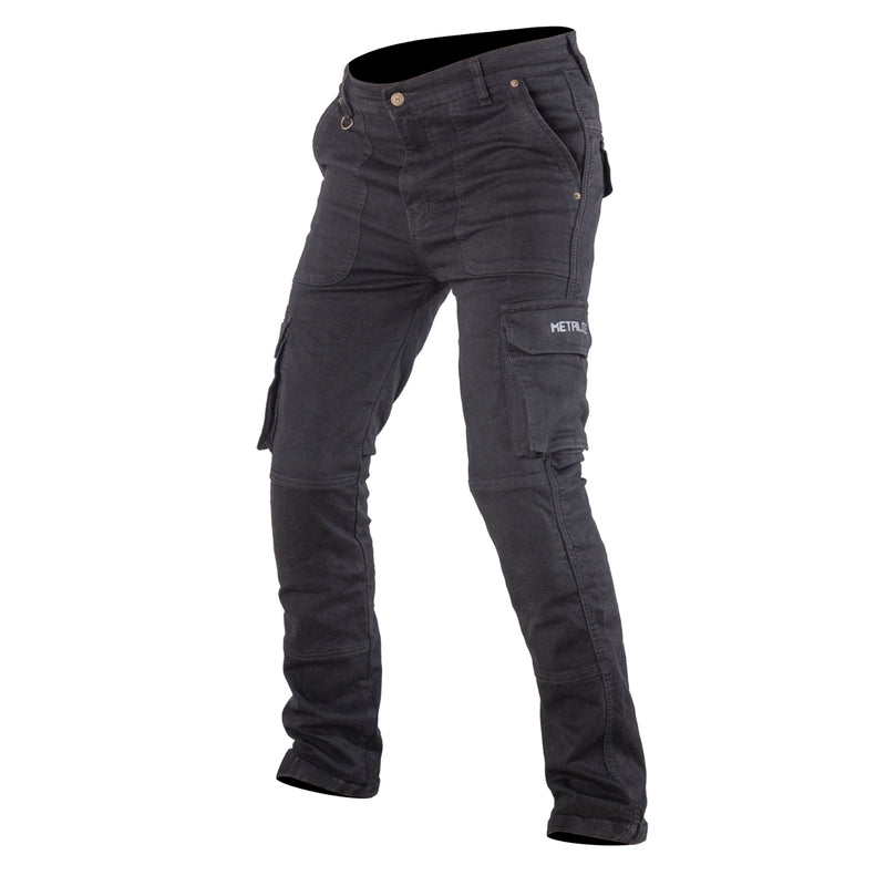 Metalize Black Cargo Pants