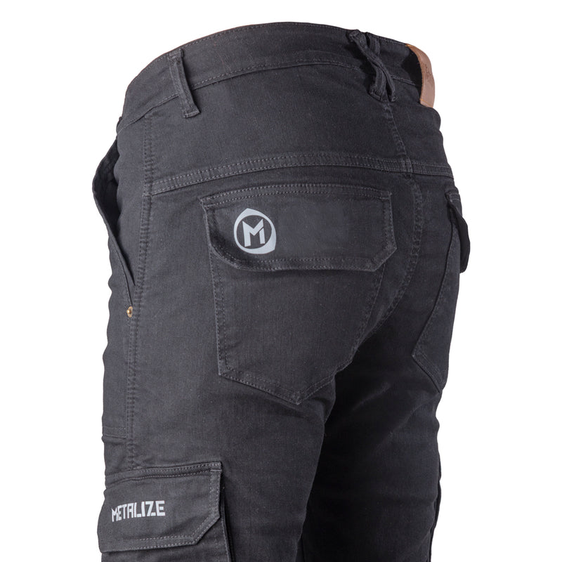 Metalize Black Cargo Pants