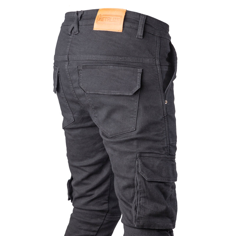 Metalize Black Cargo Pants