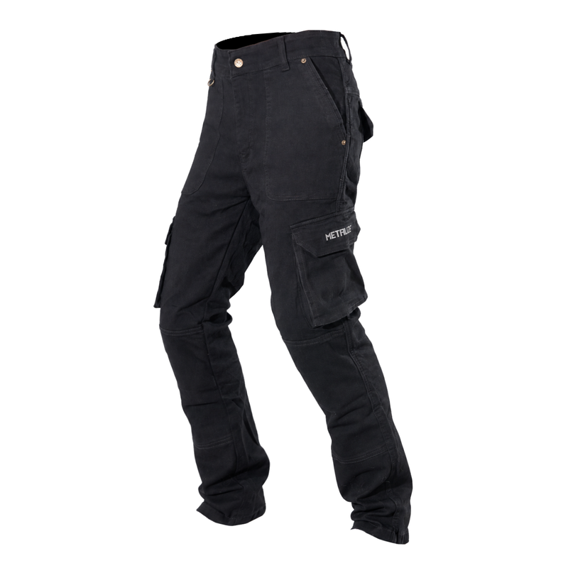 Metalize Ladies Black Cargo Pants