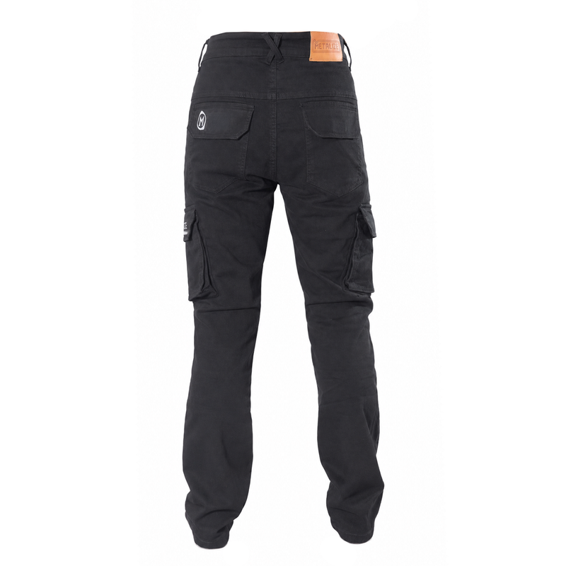 Metalize Ladies Black Cargo Pants