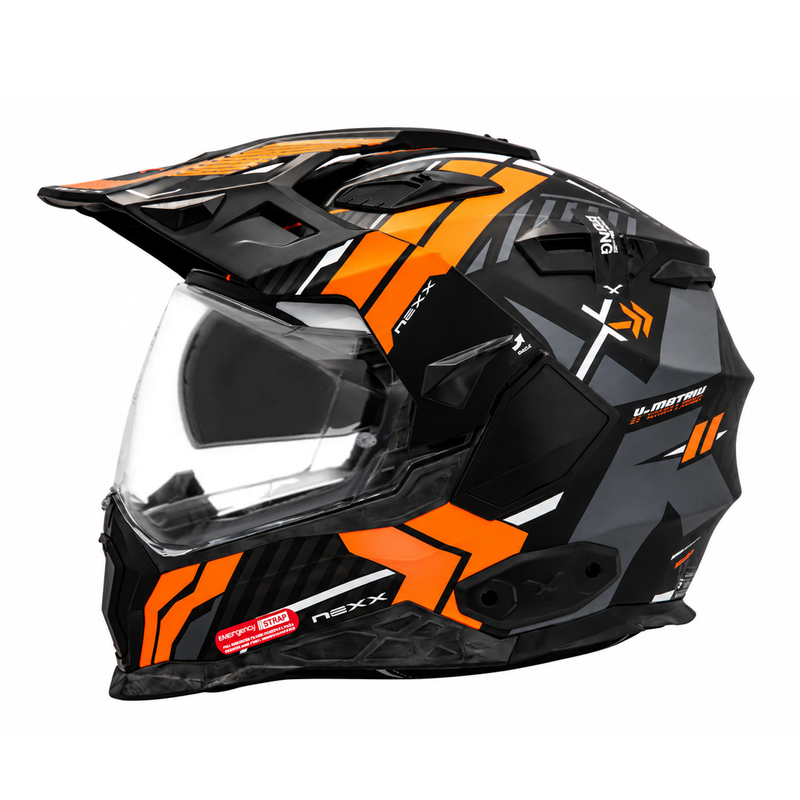 Nexx X.Wed 2 Wild Country Adventure Helmet Black & Orange