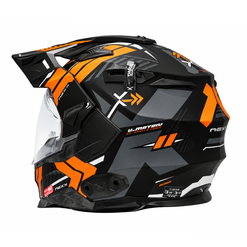 Nexx X.Wed 2 Wild Country Adventure Helmet Black & Orange