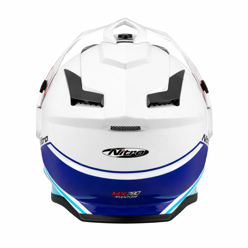 Nitro MX780 Podium Adventure Helmet White/Blue/Red