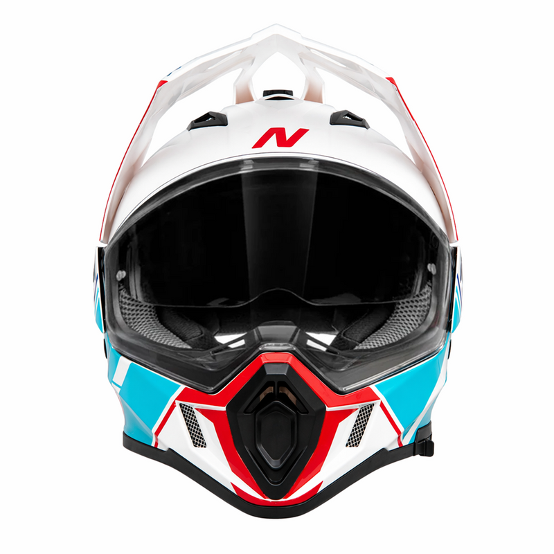 Nitro MX780 Podium Adventure Helmet White/Blue/Red
