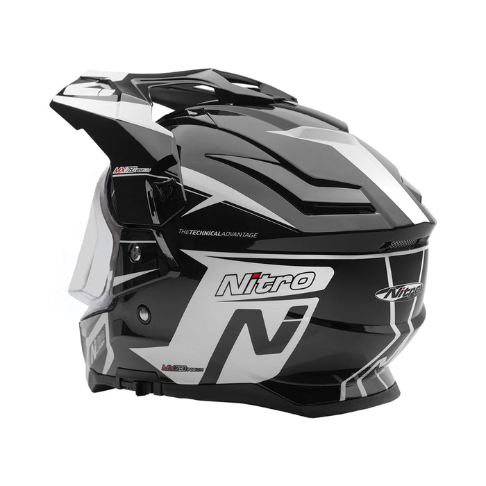Nitro MX780 Podium Adventure Helmet Black/White