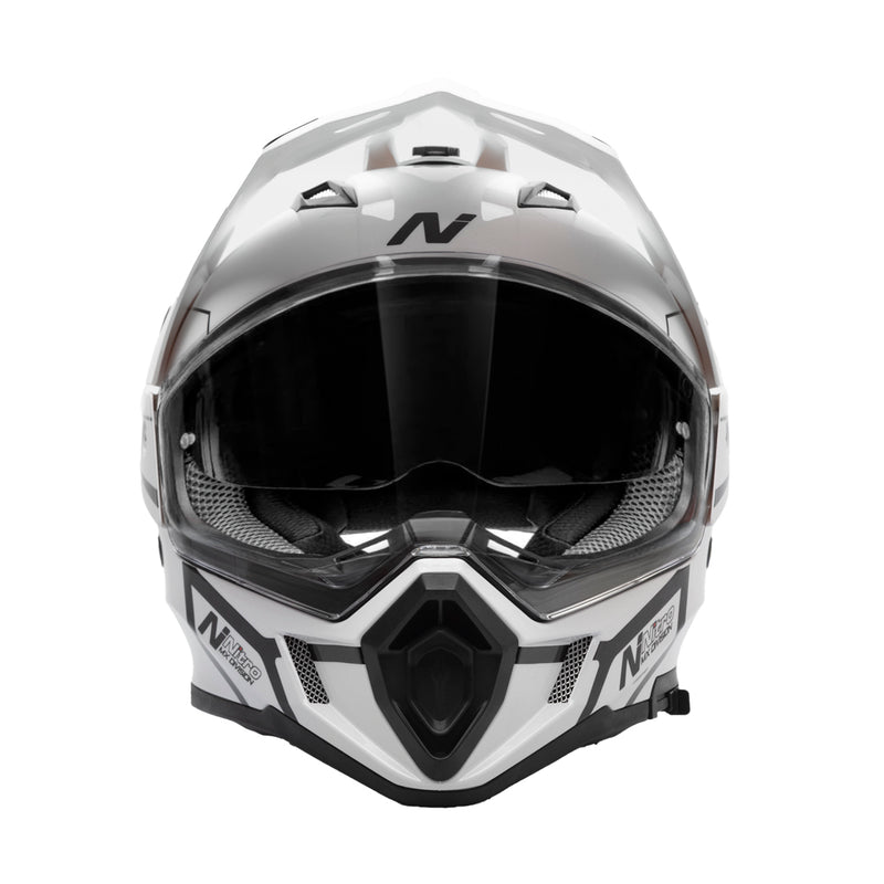Nitro MX780 Podium Adventure Helmet White/Black