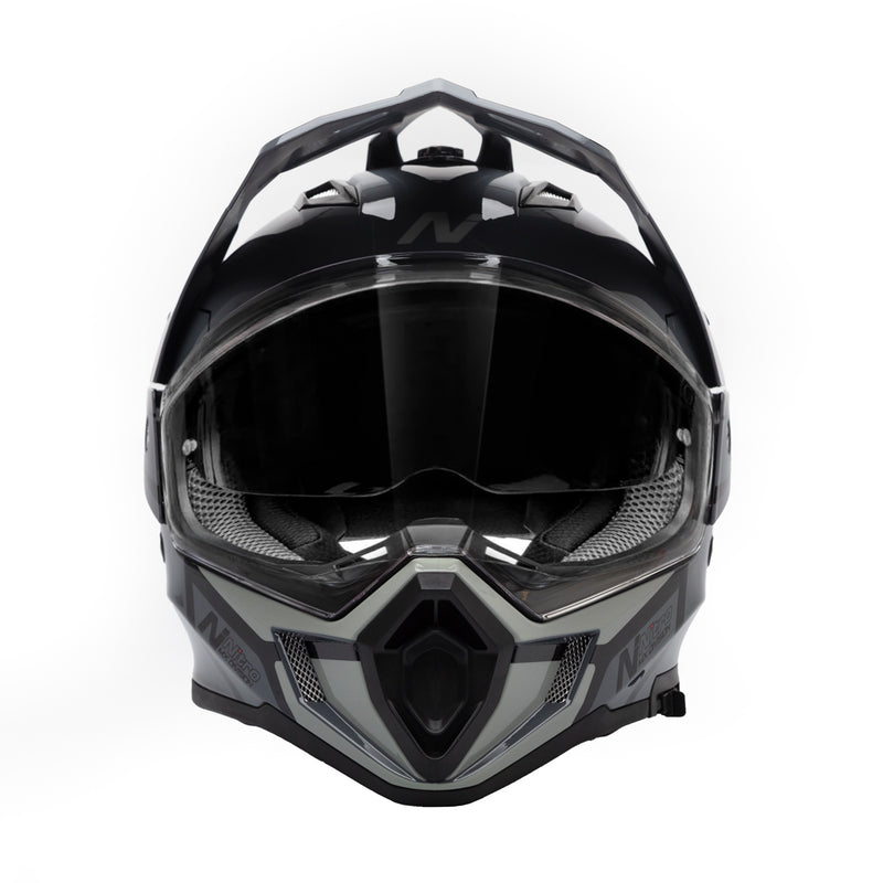 Nitro MX780 Podium Adventure Helmet Black/Gun Grey