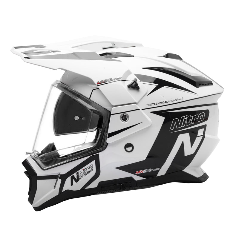 Nitro MX780 Podium Adventure Helmet White/Black