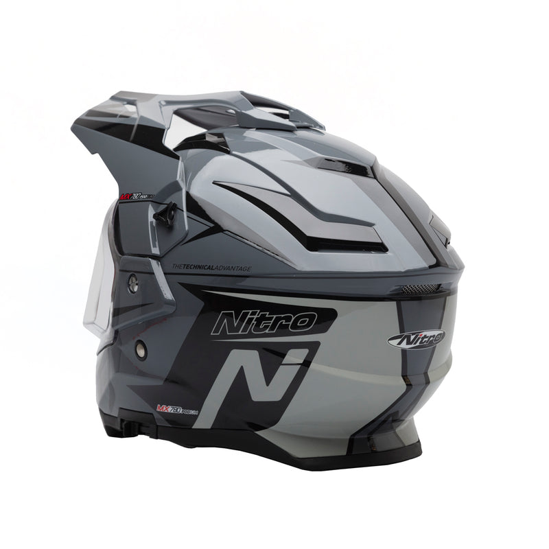 Nitro MX780 Podium Adventure Helmet Black/Gun Grey