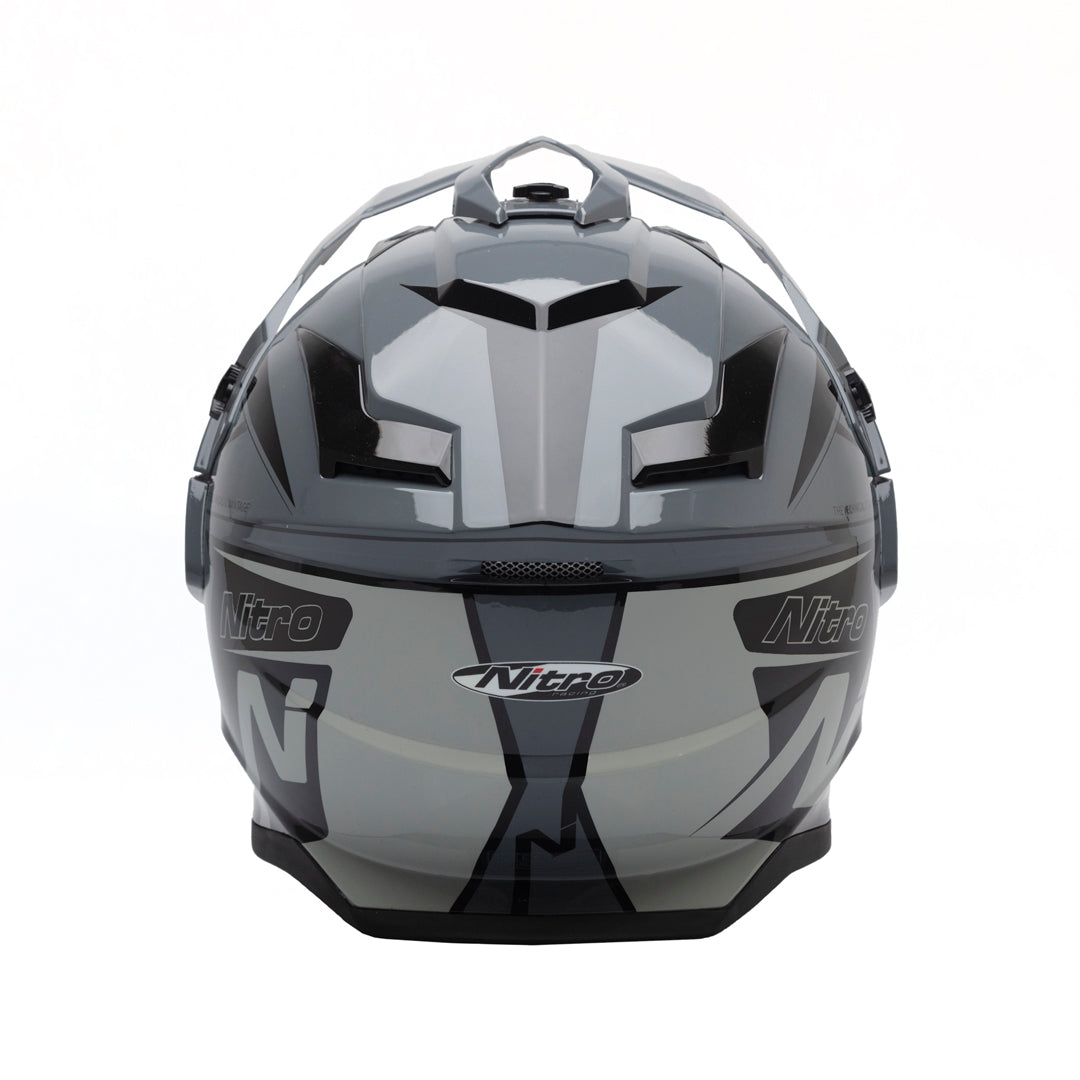 Nitro MX780 Podium Adventure Helmet Black/Gun Grey — Maxinc