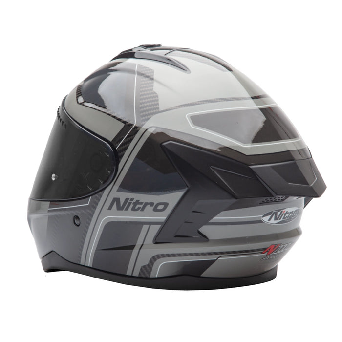 Nitro Sidewinder Full Face Helmet Grey/Black