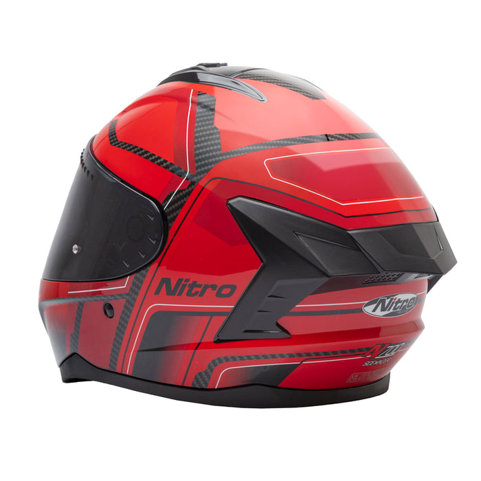 Nitro Sidewinder Full Face Helmet Red/Black