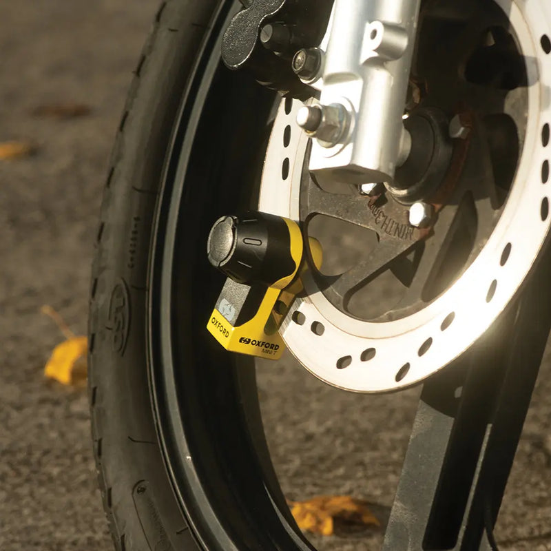 Oxford Mini T Disk Lock Yellow