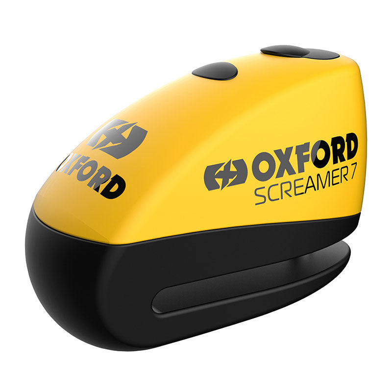 Oxford Screamer XA7 Alarm Disc Lock Yellow/Matt Black