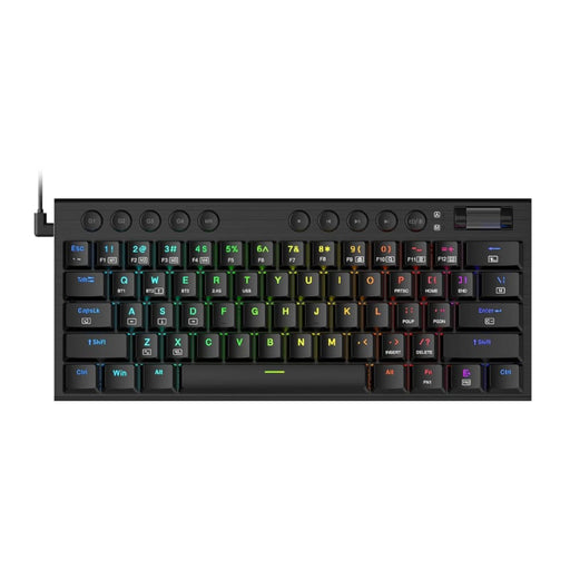 REDRAGON Horus Mini 61Key Red Switch RGB Low Profile Gaming Mechanical Keyboard - Black-0