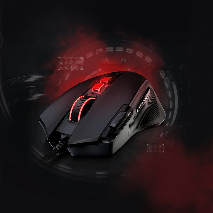 REDRAGON PREDATOR 4000DPI RGB Ergo Gaming Mouse - Black-7