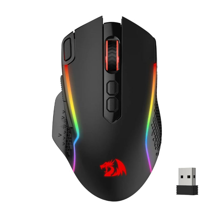 REDRAGON Taipan Pro 10000DPI RGB Wireless Gaming Mouse - Black-0