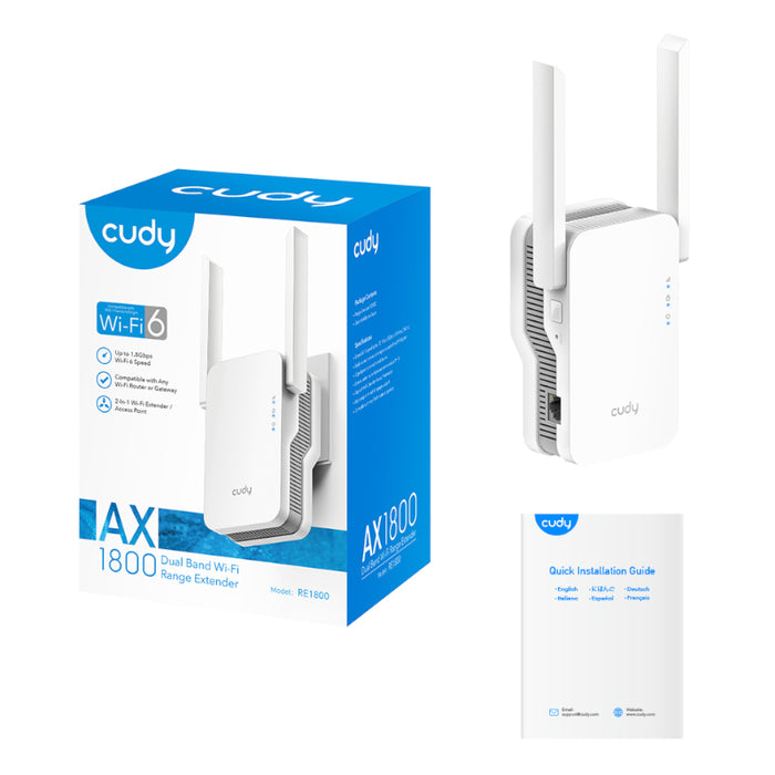 Cudy AX1800 WiFi Range Extender | Wall Plug-3