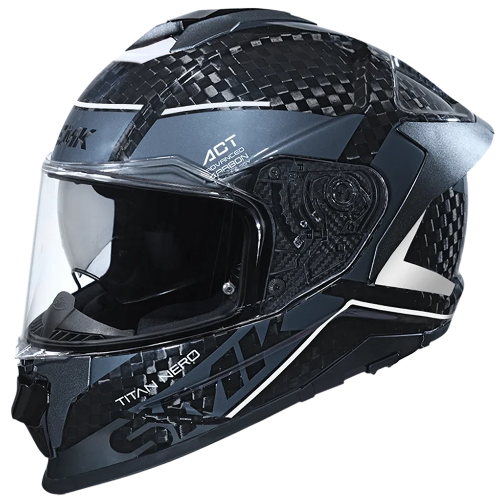 SMK Titan Carbon Nero GL261 Helmet — Maxinc