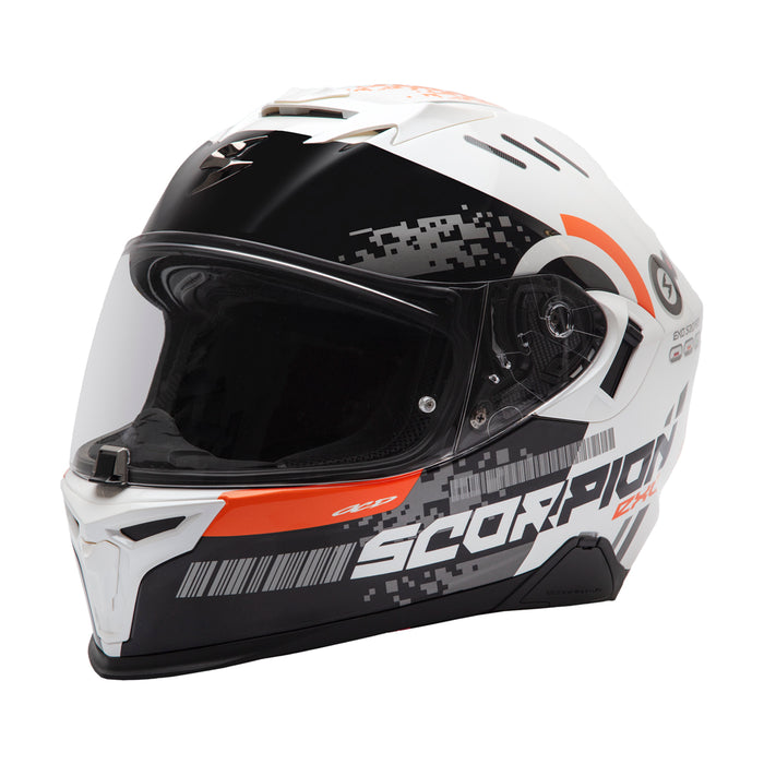 Scorpion EXO-520 EVO Air Titan Full Face Helmet - White/Orange