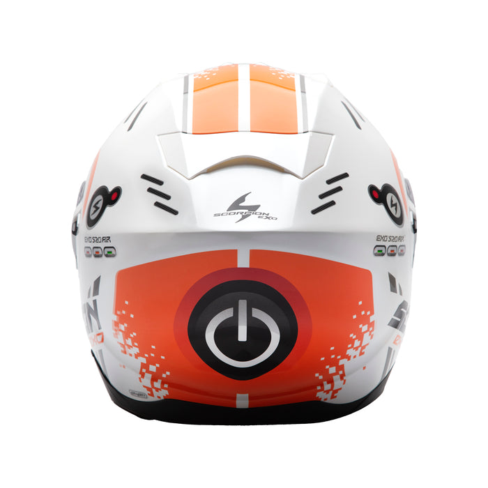 Scorpion EXO-520 EVO Air Titan Full Face Helmet - White/Orange