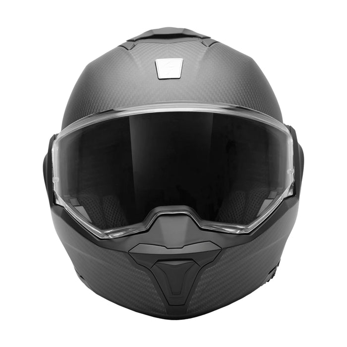 Scorpion EXO Tech Evo Matt Black Carbon Modular Helmet
