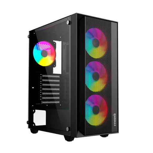 Raidmax V1000TBS ATX | Micro-ATX | Mini-ITX ARGB Mid-Tower Gaming Chassis - Black-0