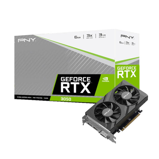 PNY GeForce RTX 3050 Verto Dual Fan 6G GDDR6 96-BIT Graphics Card-1