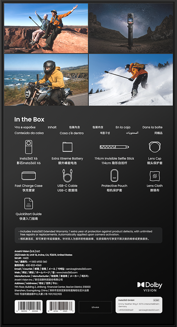 Insta360 - X6 8K - Essential Bundle