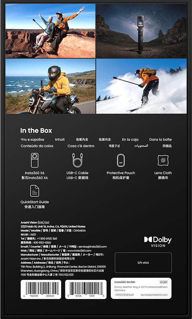 Insta360 - X6 8K - Standard Bundle