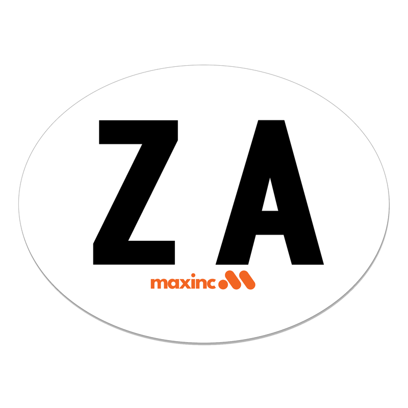 ZA Sticker for international travel