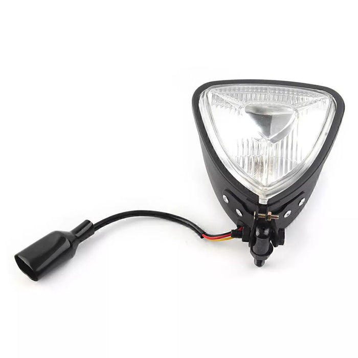 Vintage Triangle Headlight - Clear lens