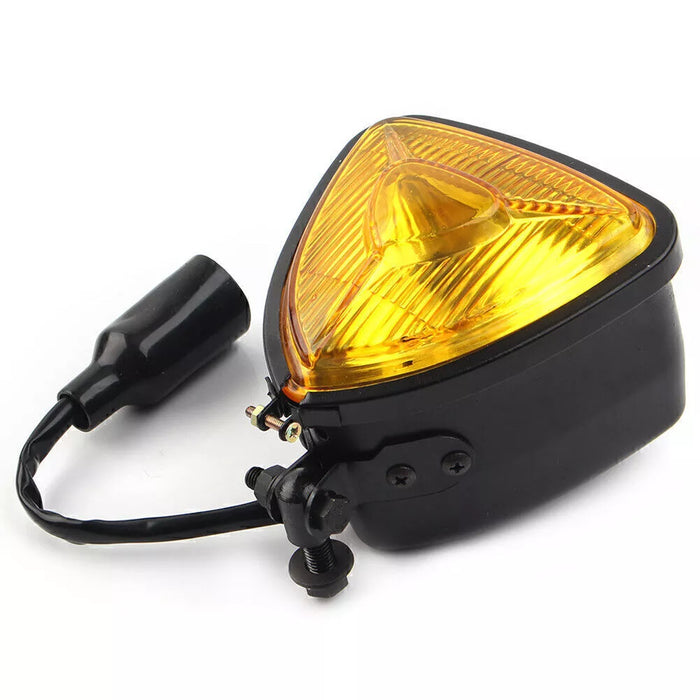 Vintage Triangle Headlight - Yellow Lens