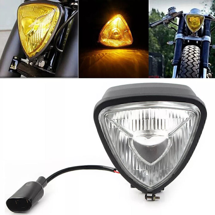 Vintage Triangle Headlight - Clear lens