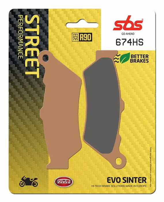 SBS (674HS) FA209 Road EVO Sinter Front Brake Pads