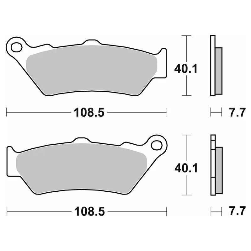 SBS (674LS) FA209 Sinter Rear Brake Pads
