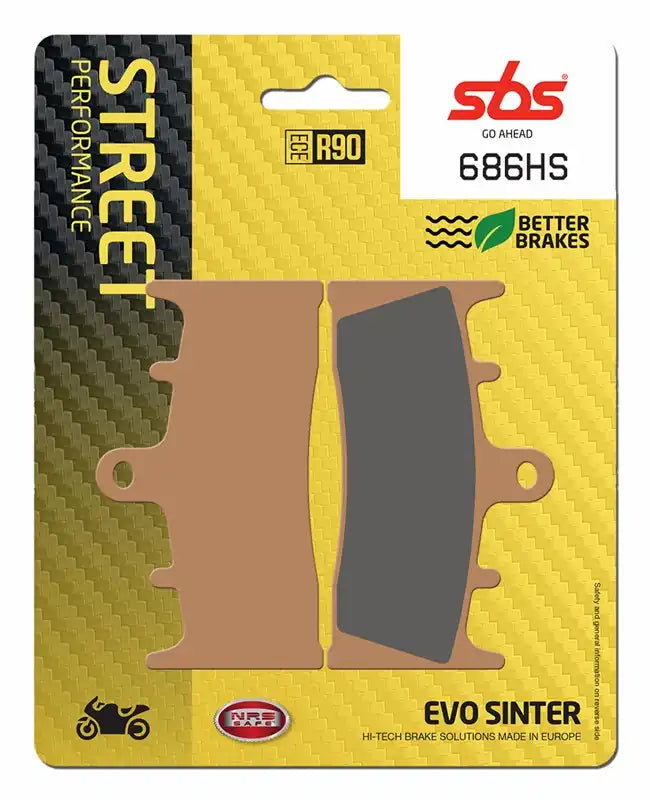 SBS (686HS) FA188 Road EVO Sinter Front Brake Pads