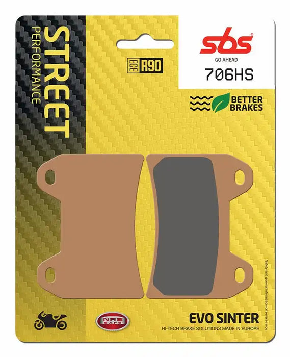 SBS (706HS) FA244 EVO Sinter Front Brake Pads