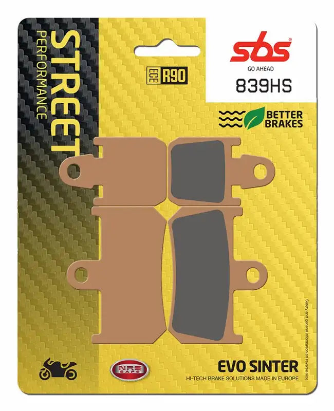 SBS (839HS) FA442/4 EVO Sinter Front Brake Pads