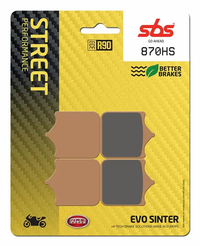 SBS (870HS) FA491 EVO Sinter Front Brake Pads