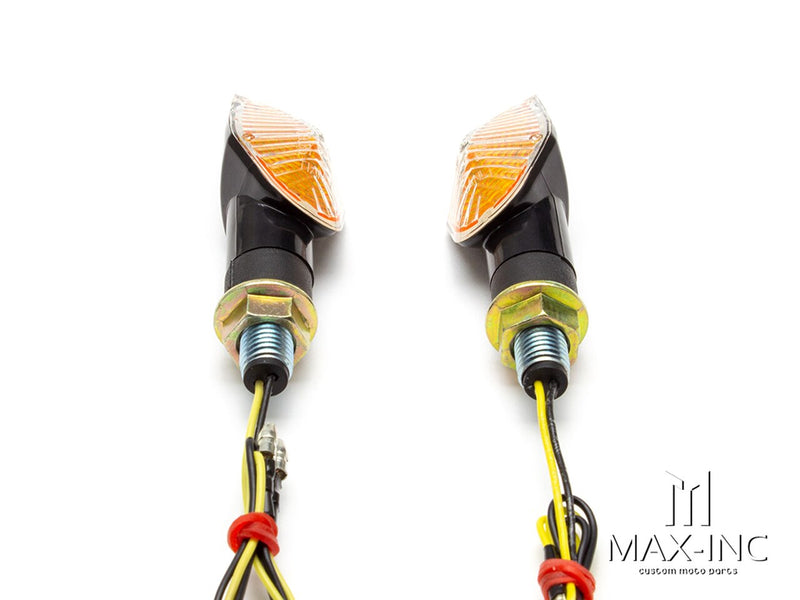 Black Apollos Mini LED Turn Signals - E Marked