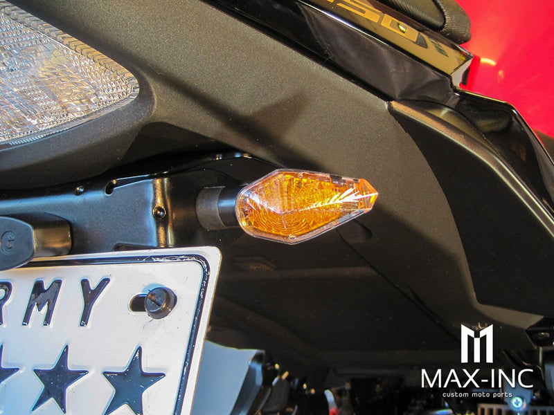 Black Apollos Mini LED Turn Signals - E Marked