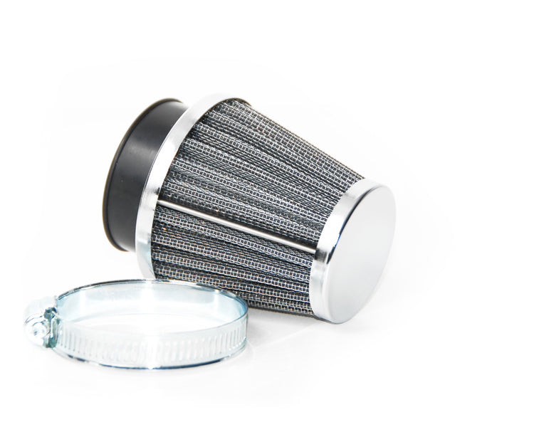 K&N Style Cone Filter - Chrome end cap - 52mm