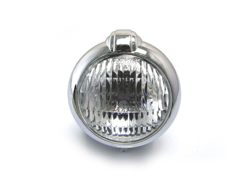 5 1/2" Bates Style Chrome Metal Headlight - 12v / 35w